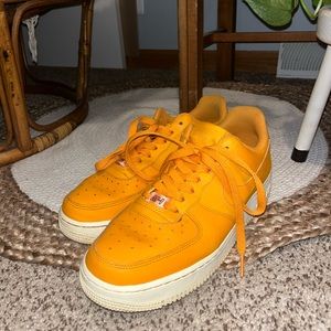 Orange Nike Air Force Ones